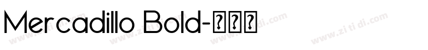 Mercadillo Bold字体转换